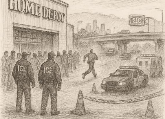 होम डिपोमा आइसको छापाः भाग्न खोज्दा ज्यान गयो